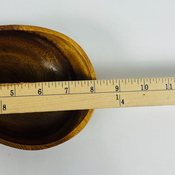 Baribocraft Canada 2 Wooden Bowls & Pear Shape Wooden Bowl Home Kitchen Decor - Picture 4 of 10